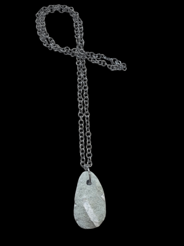 021. Green basalt with quartz - 31 grams